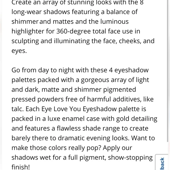 Mirabella Eyeshadow Palette - Picture 11 of 13